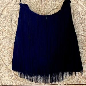 Black fringe skirt. Sincerely Jules. Size L